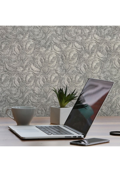 Tink 3d Kendinden Yapışkanlı Akustik Keçe Panel Modern Desenli 52x98 Cm 2 Adet 1 M² Gri