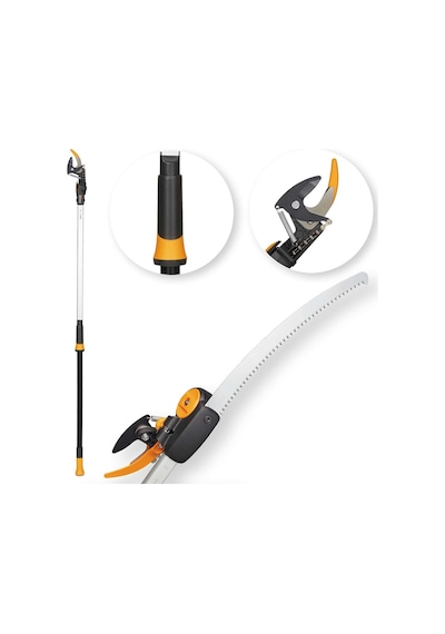 Fiskars 115017 Upx86 Powergear Teleskopik Dal Kesme + Testere