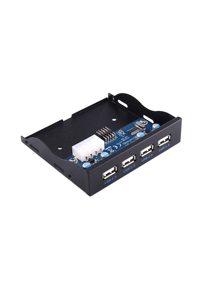 3.5 İnç 4 Port Usb Hub Floppy 4990A 9 Pin Disket Ön Panel Yuvası