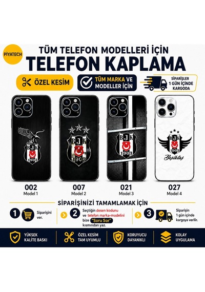 Taraftar Telefon Kaplaması/tüm Modeller Için Sipariş Sonrası Telefon Modelinizi Ve Desen Kodu Iletiniz Tüm Renkler