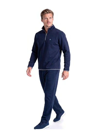 Pierre Cardin 6162 Erkek Uzun Kollu Quarter Zip Eşofman Takımı-lacivert