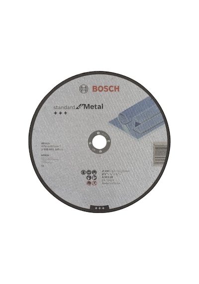 Bosch - 230 3,0 Mm Standard Seri Düz Metal Kesme Diski Taş 2608603168 10 ADET - Paket içi 10 adet