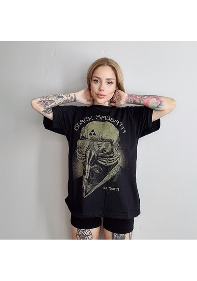 Noıssey Köstebek Etiket Black Sabbath T-shirt Et563 Siyah