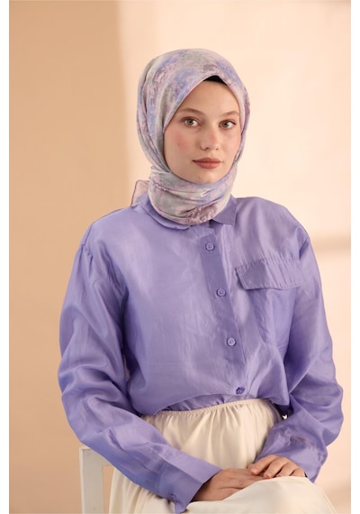 Silk Home Soft Eşarp 73095-22 Pembe, Eflatun, Sisli Yeşil, Koyu Vizon