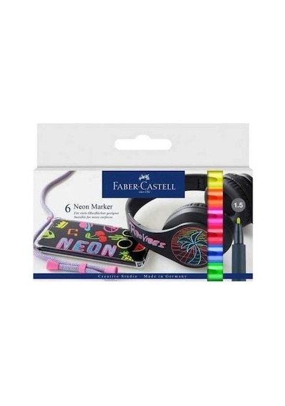 Faber-castell Neon Markör 6'lı Set