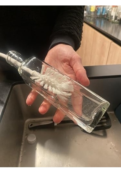 Ikea 403.850.67 Şişe Fırçası Medelvag Ekstra Uzun, Dar Şişeler İçin De, 43 Cm Açık Ahşap
