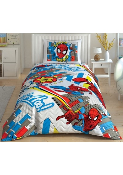 Taç Kapitoneli Nevresim Takımı Spiderman Hero