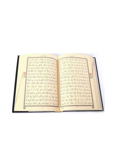 Kabe Kapaklı Kur'An-I Kerim (2 Renkli. Cami Boy. Mühürlü) N11.1525