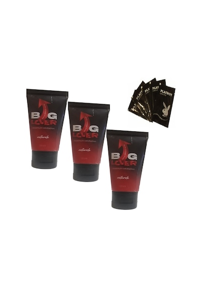 Big Lover Erkeklere Özel 50 Ml Jel 50 Ml Maximum Strength Hardening Gel For Men 3 Adet + Playboy 5 X 5 Ml Lubricant Jel
