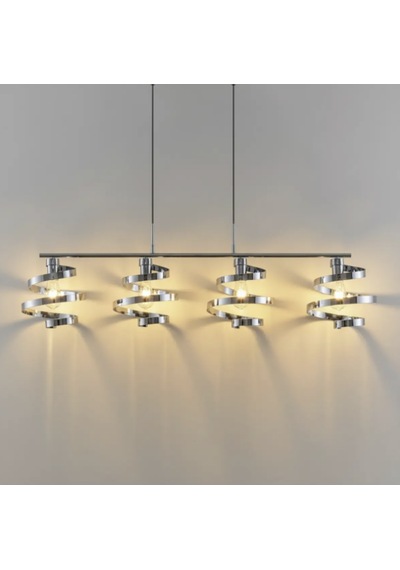 Cassia Sıralı Yemek Masası Avize Ra-avz- 7523-90-64 Krom