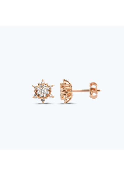 Altınbaş Pırlanta Lotus Çiçeği Küpe Ppa003pk14-2