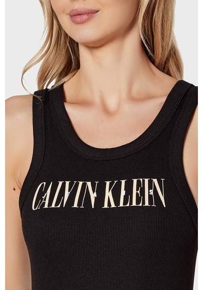 Calvin Klein Bayan Elbise J20j225577 Beh Siyah Siyah