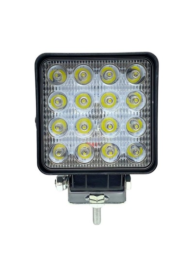 Wolfram 10v-30v Çalışma Lambası Kare 16 Ledli 108 108 40 Mm E9