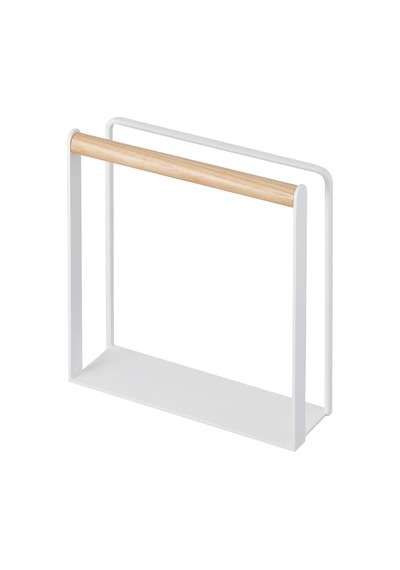 Peçete Tutucu Beyaz Çelik Ahşap Minimalist 14 5 X 4 5 X 15 Cm Çok Renkli