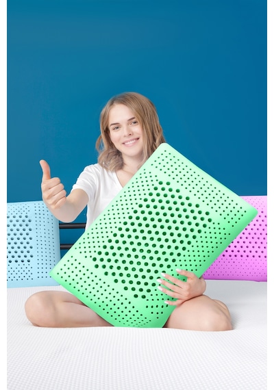 Viscofoam Air Terapi Hava Kanallı Ortopedik Yastık Visco Yastık Yeşil 60x40x16cm
