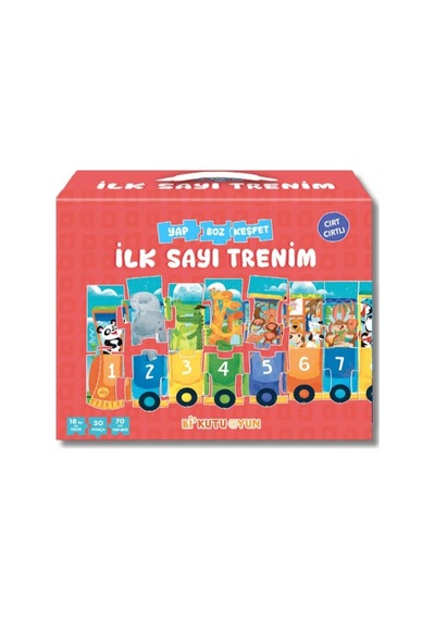Bi Kutu Oyun İlk Sayı Trenim - Cırt Cırtlı Yapboz Ve Kitap Seti