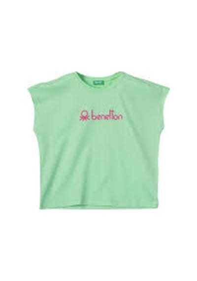 United Colors Of Benetton Benetton Kız Çocuk T-shirt 09327 Mint Yeşili United Colors Of Benetton Benetton Kız Çocuk T-shirt 09327 Mint Yeşili