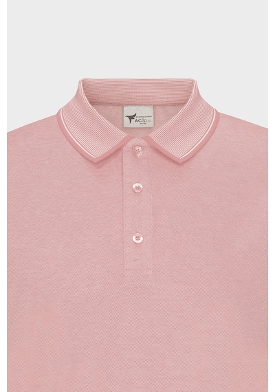AC&Co / Altınyıldız Classics 4A4820200047PBY3XL Düğmeli Polo Yaka Cepsiz Slim Fit Erkek Tişört Pembe - Beyaz AC&Co / Altınyıldız Classics 4A4820200047PBY3XL Düğmeli Polo Yaka Cepsiz Slim Fit Erkek Tişört Pembe - Beyaz