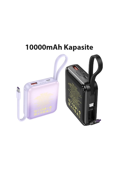 Hoco Q23 Blade 10000mah 22.5w+pd20w Kablolu Powerbank- 5775 Standart