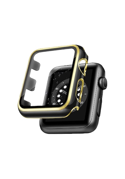 BİNANO Apple Uyumlu  Watch 44MM STAR KASA VE EKRAN KORUYUCU GOLD