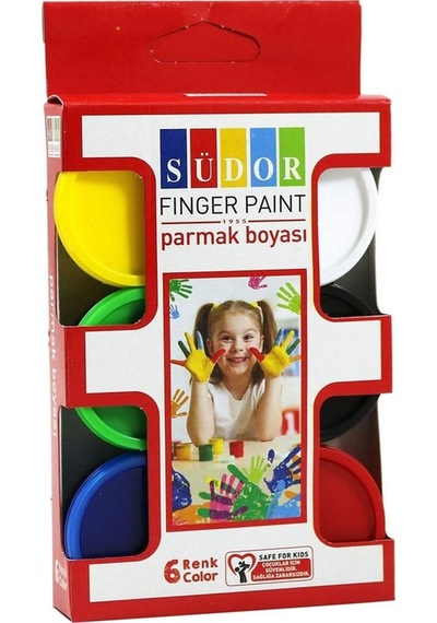 Südor Parmak Boyama Seti, Anaokulu, Kreş Seti Yıkanabilir, Okul Seti