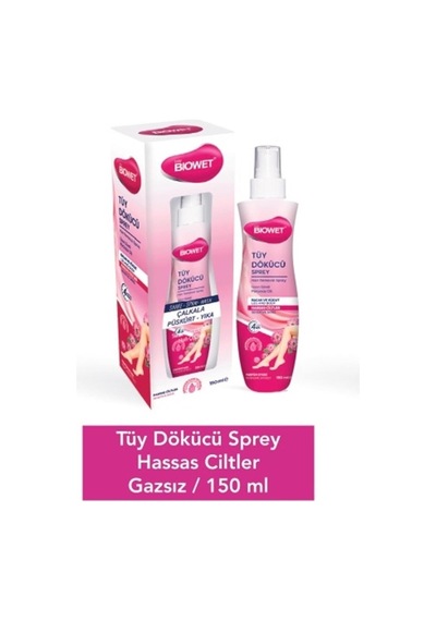Biowet Hassas Ciltler İçin Tüy Dökücü Sprey 150 ML