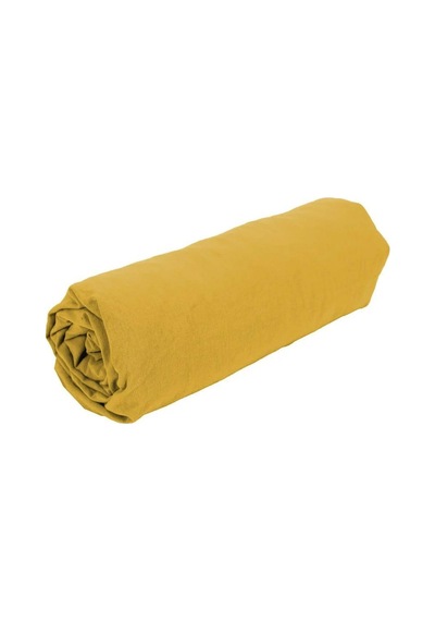 Clasy Çift Kişilik %100 Pamuk Ranforce Lastikli Çarşaf + 2 Adet Yastık Kılıfı 160 X 200 Hardal