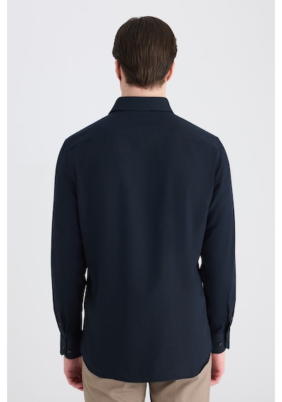 D'S Damat Ds Damat Slim Fit Lacivert Armürlü Gömlek 5hf02ta06341m Çok Renkli