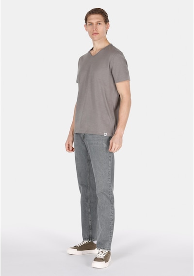 Colin's Colins Regular Fit V Yaka Düz Erkek Yeşil Kısa Kol Tişört Cl1058584 Q1.v1 Lkh Açık Haki