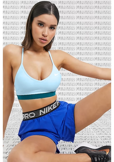 Nike Bra İndy Light Support Sports Kadın Sporcu Sütyeni Mavi Bra Büstiyer Mavi