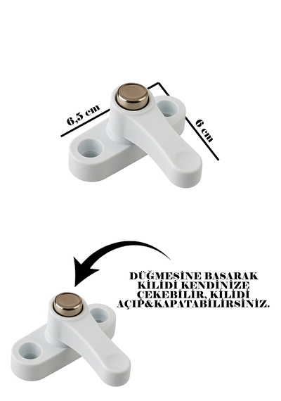 Çocuk Emniyet Kilidi Pvc Pencere Ve Kapılar İçin Kolay Montajlı M