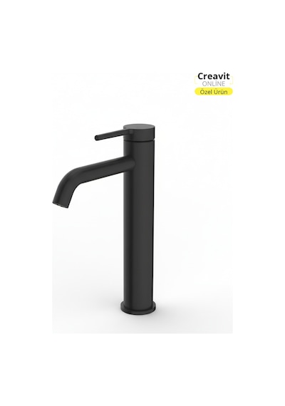 Creavit Vasa BT.VS6500S Uzun Lavabo Armatürü Mat Siyah