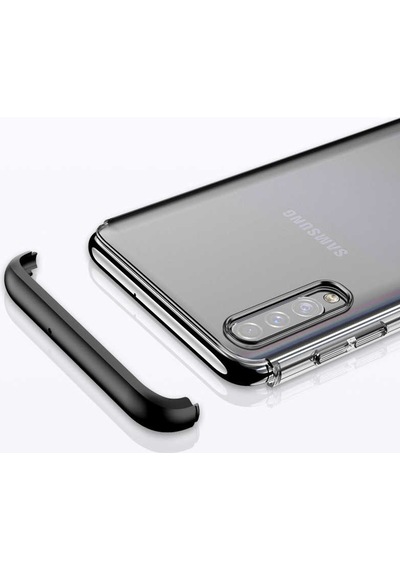 Samsung Galaxy Uyumlu A50s Kılıf Zore Nili Kapak Siyah
