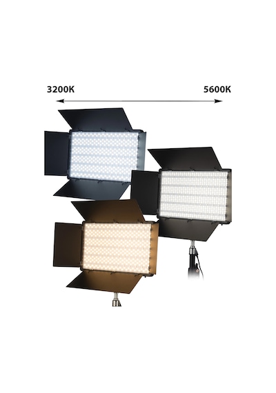 Profesyonel Led Işık 800 Ledli Dslr Fotoğraf Makinesi Video Kamera Işığı Sabit Paraflash + 2m Işık