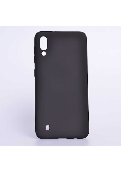 Noktaks Samsung Galaxy Uyumlu M10 Kılıf Mat Soft Premier Silikon Kapak Siyah T7558