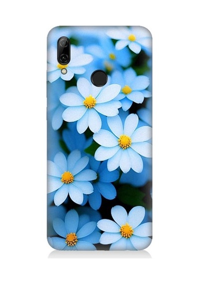 Huawei P Smart 2019 Uyumlu Soft Renkli Papatyalar Desenli Silikon Kılıf
