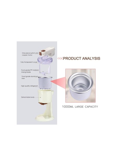 Snbgrye Dondurma Makinesi, Ev İçin Soft Dondurma Makinesi, 1000ml Kapasite 4d Çift Karıştırıcı, Temizlemesi Kolay, Ev İçin, Sütlü Çay Dükkanı, Kafe, Ev Yapımı Dondurma İçin Dıy Dondurma Makinesi Snbgrye Dondurma Makinesi, Ev İçin Soft Dondurma Makinesi, 1000ml Kapasite 4d Çift Karıştırıcı, Temizlemesi Kolay, Ev İçin, Sütlü Çay Dükkanı, Kafe, Ev Yapımı Dondurma İçin Dıy Dondurma Makinesi