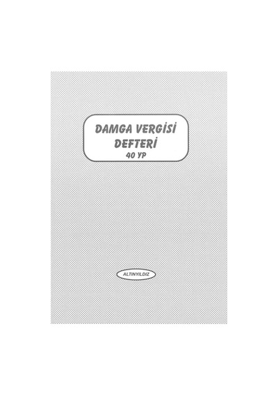 Altınyıldız Damga Vergisi Karton Kapak 40 Yp Çok Renkli