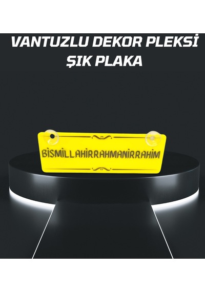 Bismillahirrahmanirrahim Vantuzlu Dekor Pleksi Plaka