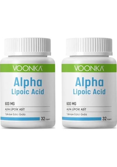Voonka Alpha Lıpoic Acid 600 Mg 32 Kapsül 2 Adet