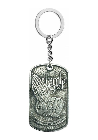 Lamb Of God Müzik Grubu Logo Anahtarlık Heavy Metal Aksesuar