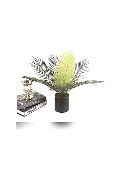 Ayrex Yapay Çiçek Palmiye Demeti 9 Dallı Areka Yapay Bitki Salon Çiçeği 9 Yaprak 50cm Saksı Dahil Değildir Diğer