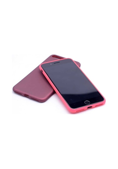 Noktaks - Apple Uyumlu iPhone 8 Plus - Kılıf Mat Renkli Esnek Premier Silikon Kapak - Siyah