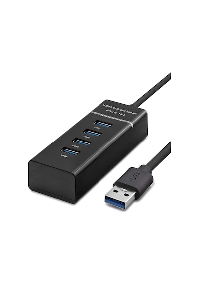 Usb3.0 Hub 3 Usb + Usb3.0 30cm Siyah Hdx7017