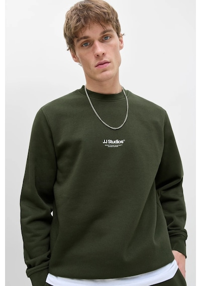 Jack & Jones Erkek Sweat 12278791 Koyu Yeşil Koyu Yeşil