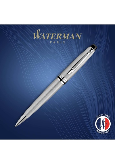Waterman Expert Paslanmaz Çelik Krom Tasarımlı Tükenmez Kalem, Or Çok Renkli