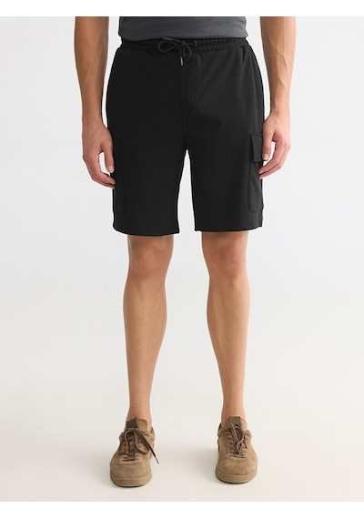 Lcwaıkıkı Classic Siyah Regular Fit Erkek Kargo Şort