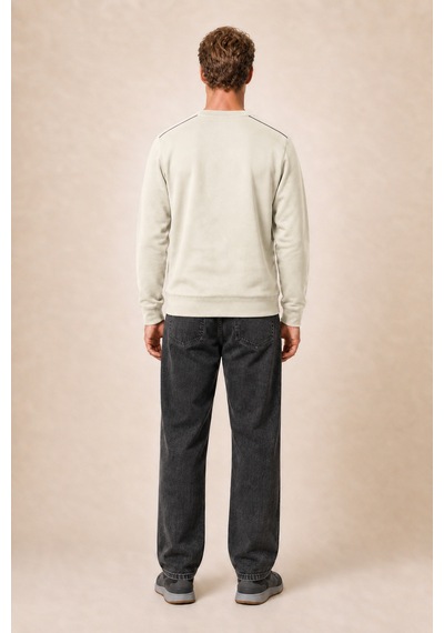 Redline Qwen Bisiklet Yaka Regular Fit Kışlık Sweatshirt Taş