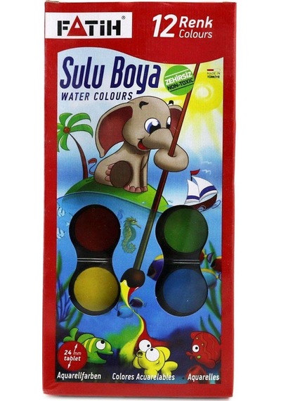 Fatih Sulu Boya Jumbo 12 Renk Js-12 Çok Renkli