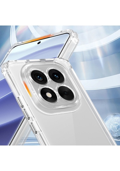 Xiaomi Redmi Note 14 Pro 5g Kılıf Airbagli Takılabilir Askı Aparatlı Zore Snap Silikon Kapak Seffaf